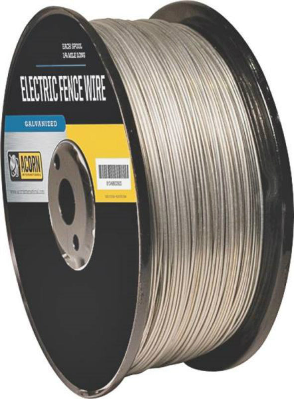 Acorn International EFW1712 Electric Fence Wire, 17 Gauge, 1/2 Mile, Galvanized Steel